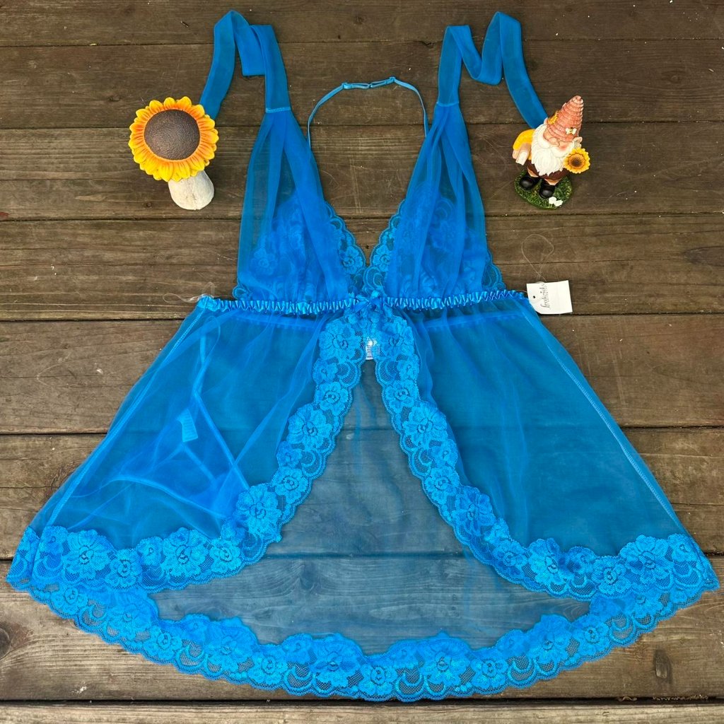 Fredericks Of Hollywood Brand New Lingerie Set In Blue New With Tags